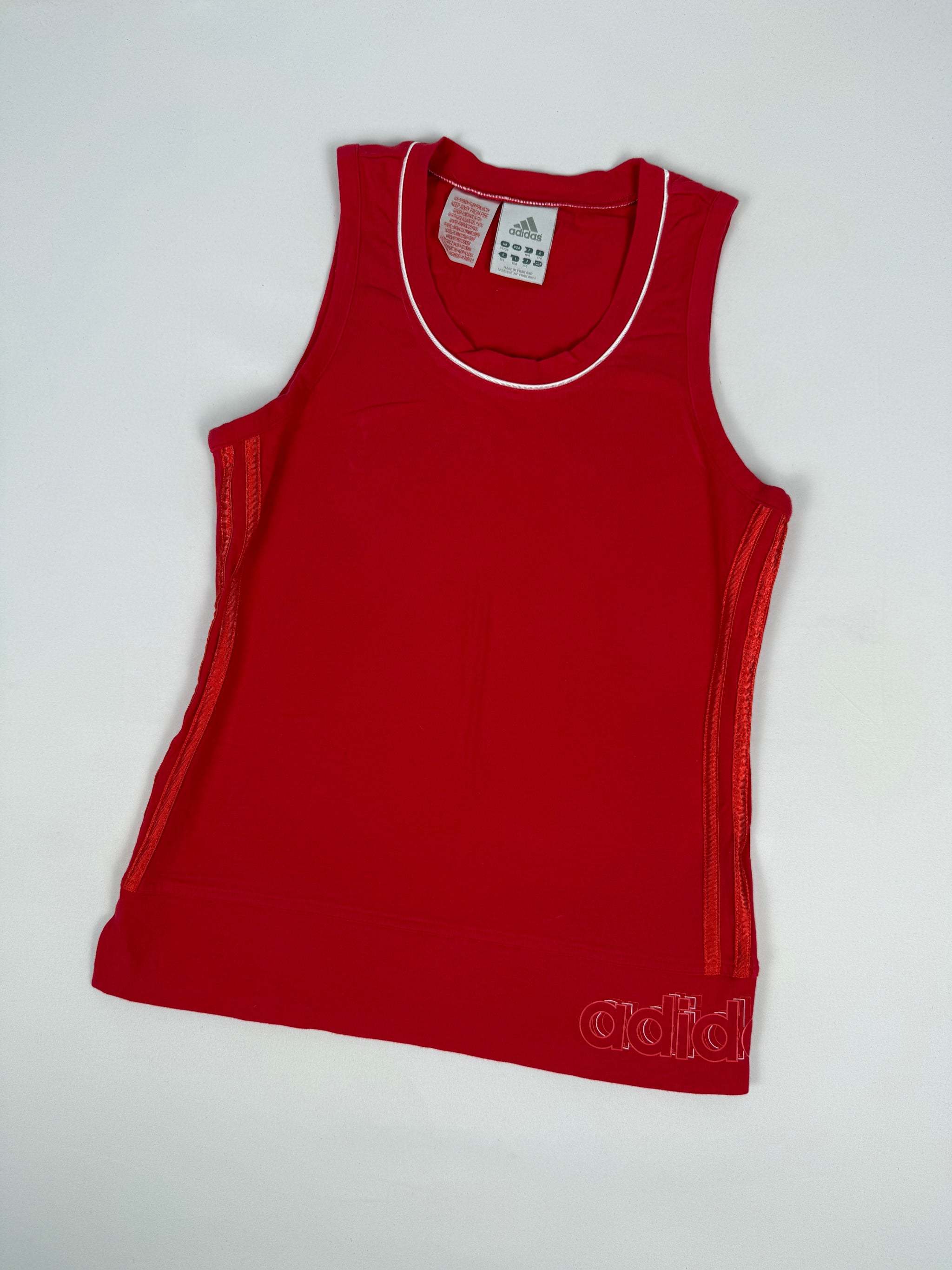 Red activewear cotton tank top (M)