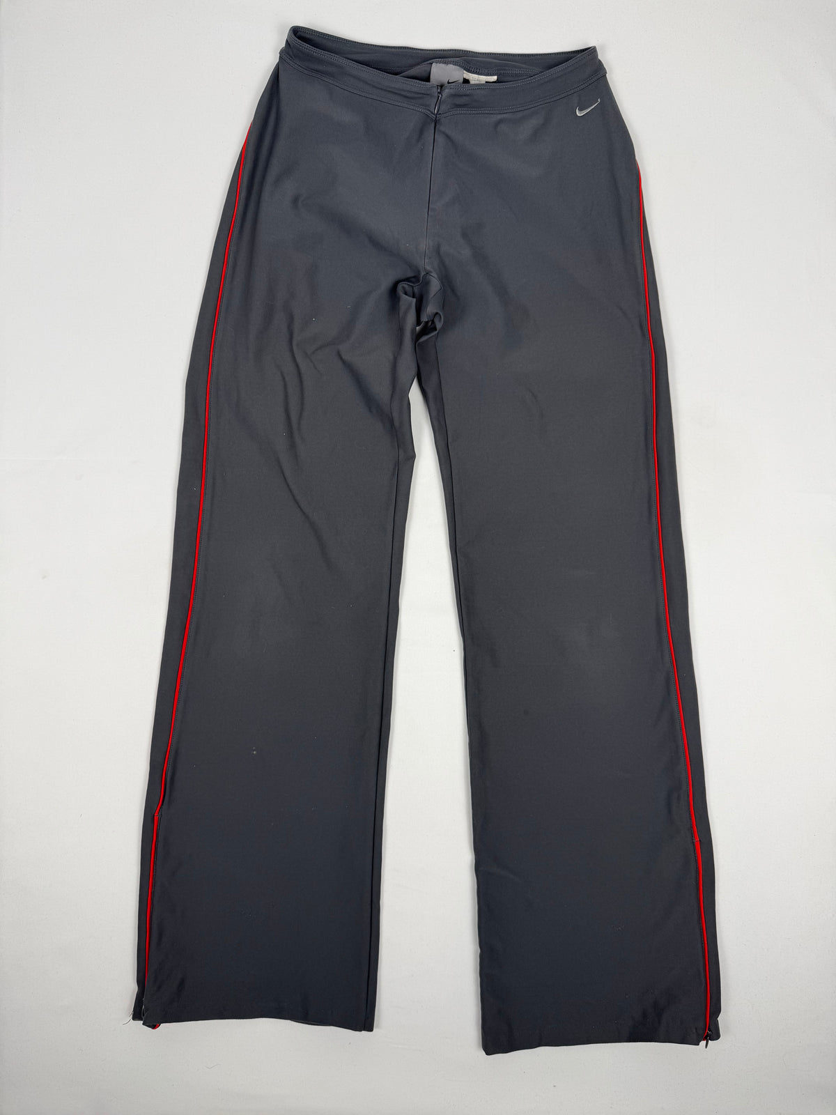 Pantalon droit taille basse en jean noir (XS)