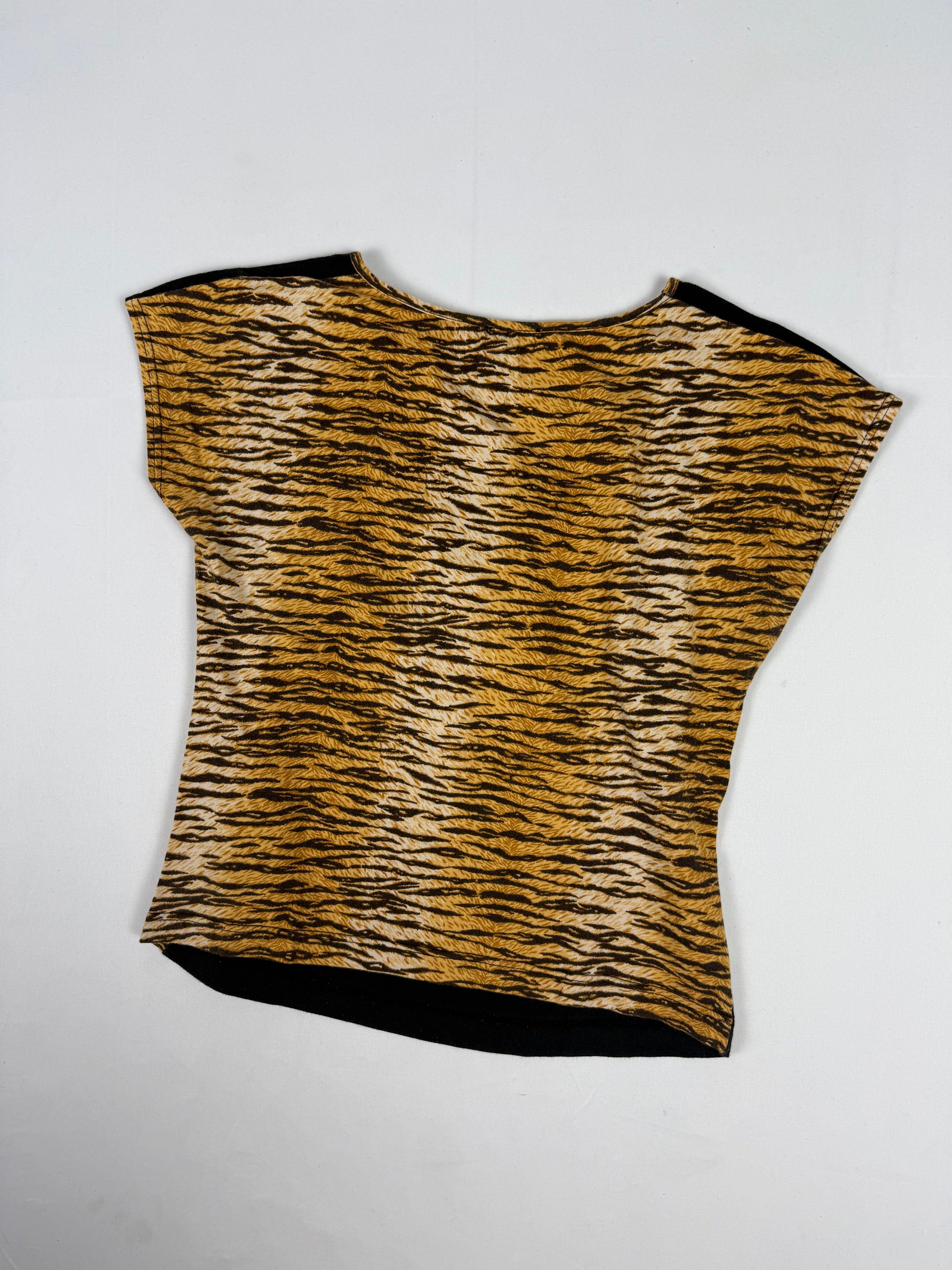 Black & panther cotton  tight fit logo tee (XS/S)