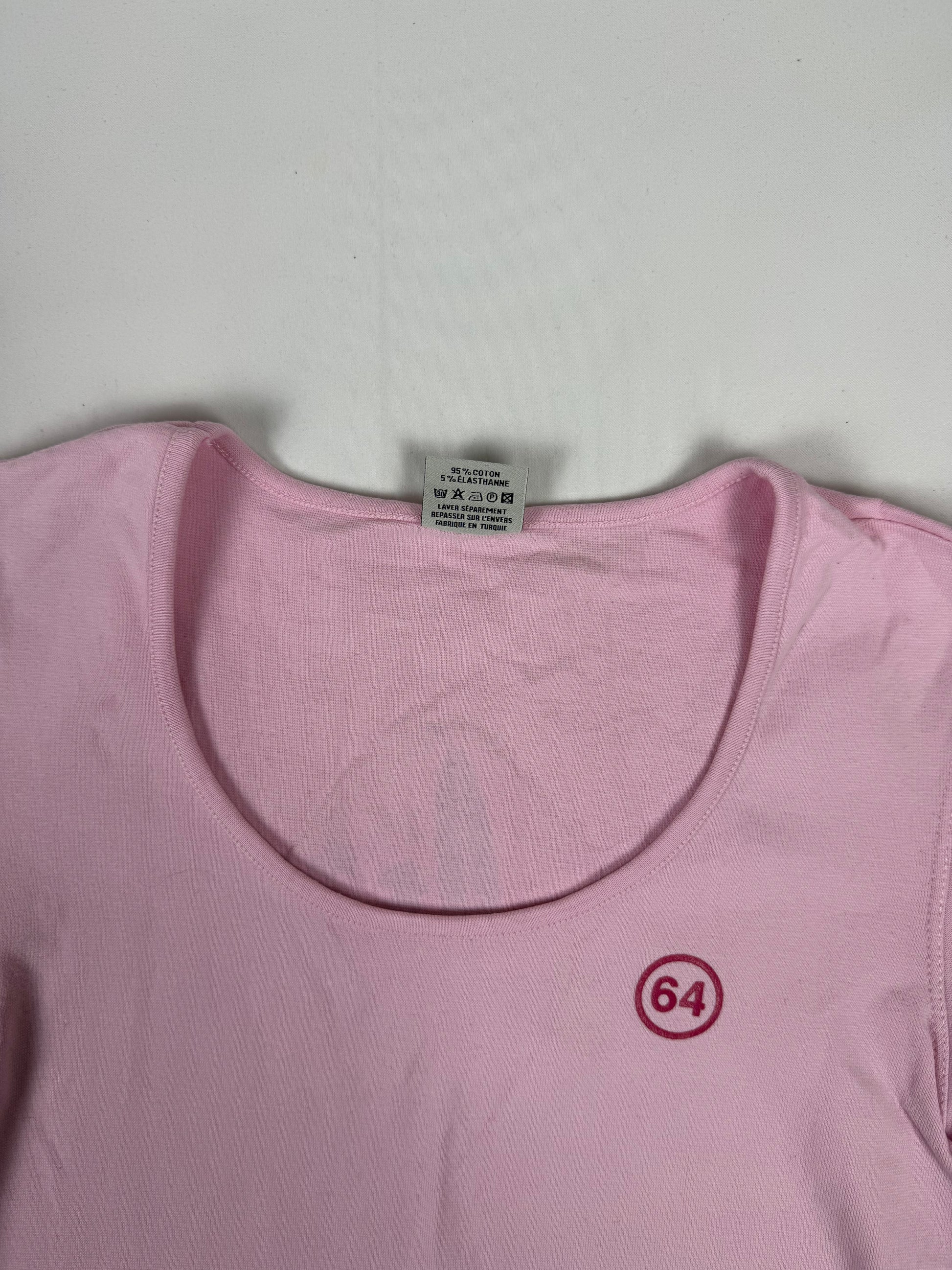 Cotton tight fit logo tee (S/M)