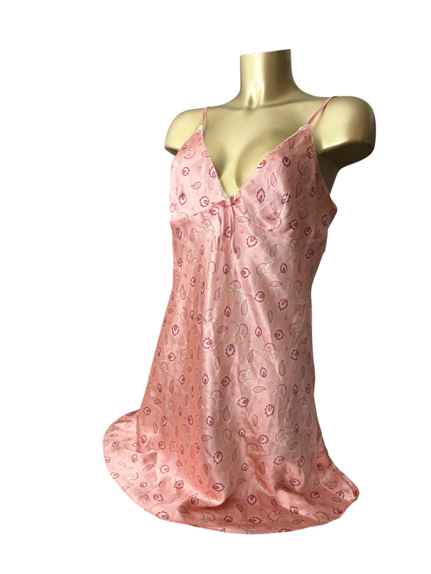 Baby pink silky babydoll dress (XL)