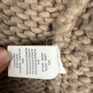 Beige wool cardigan jumper (One size)