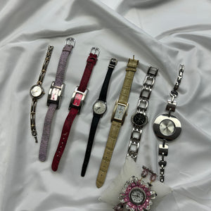 Vintage adjustable leather bracelet watch jewelry