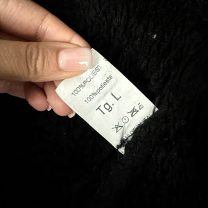 Black suede tight fit biker coat (M/L)