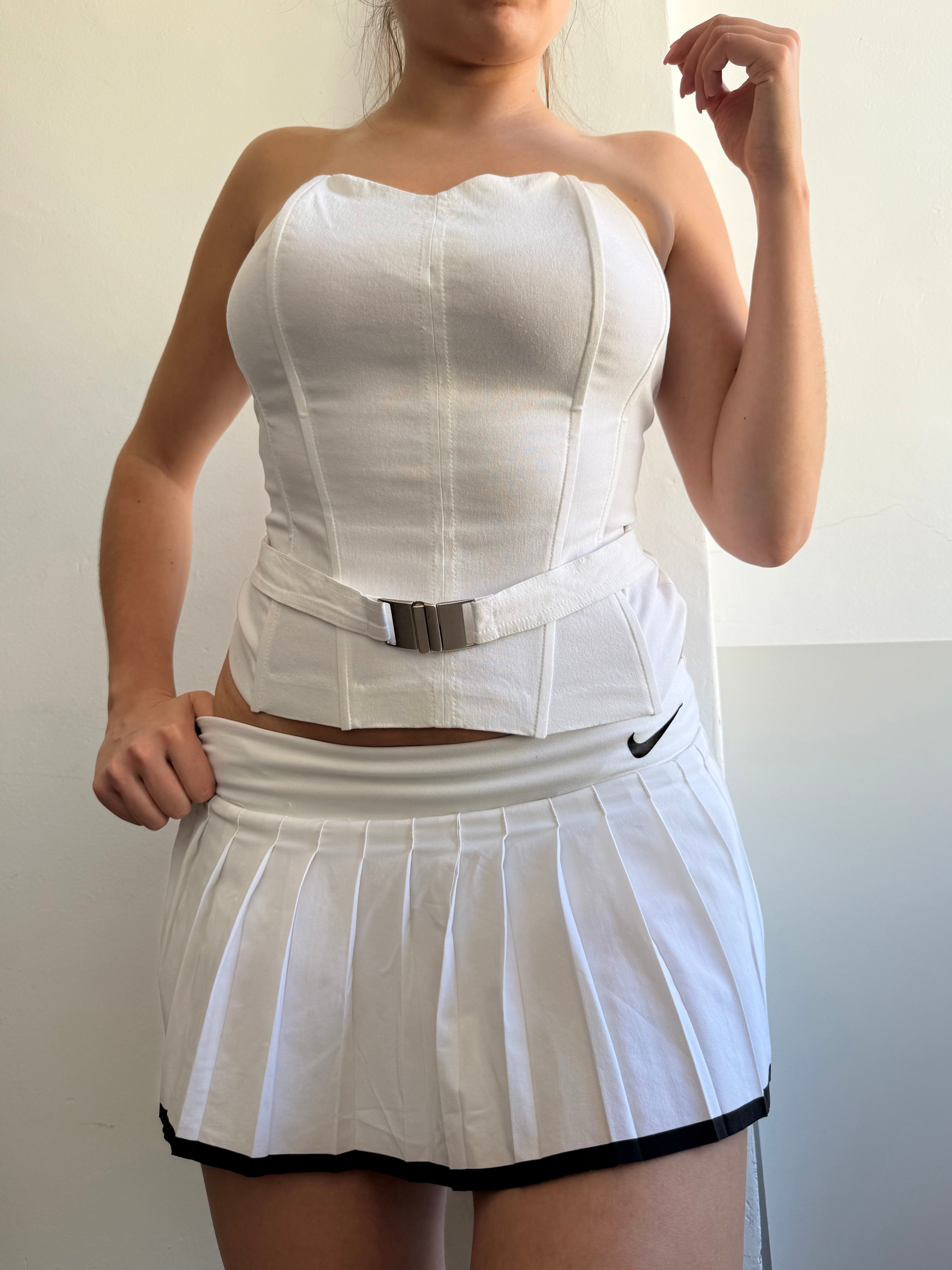 White bustier top (M)