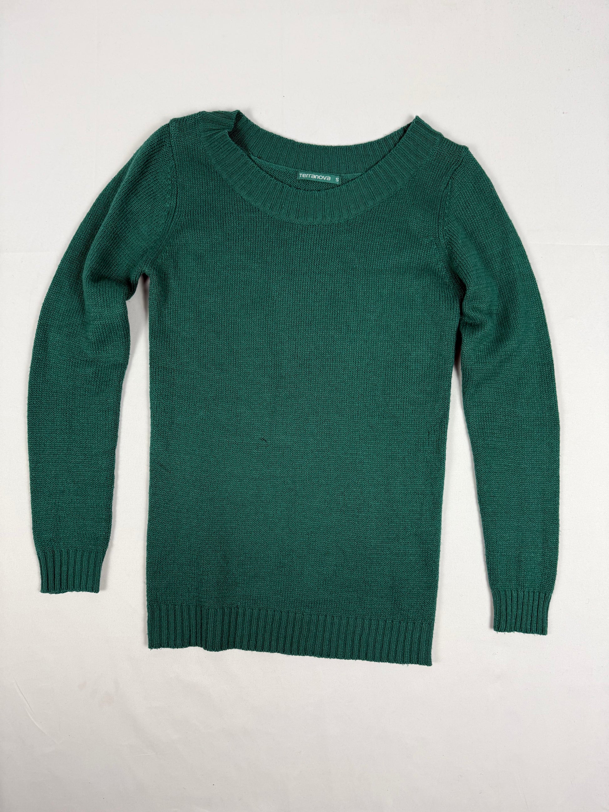 Green tight fit jumper (S)