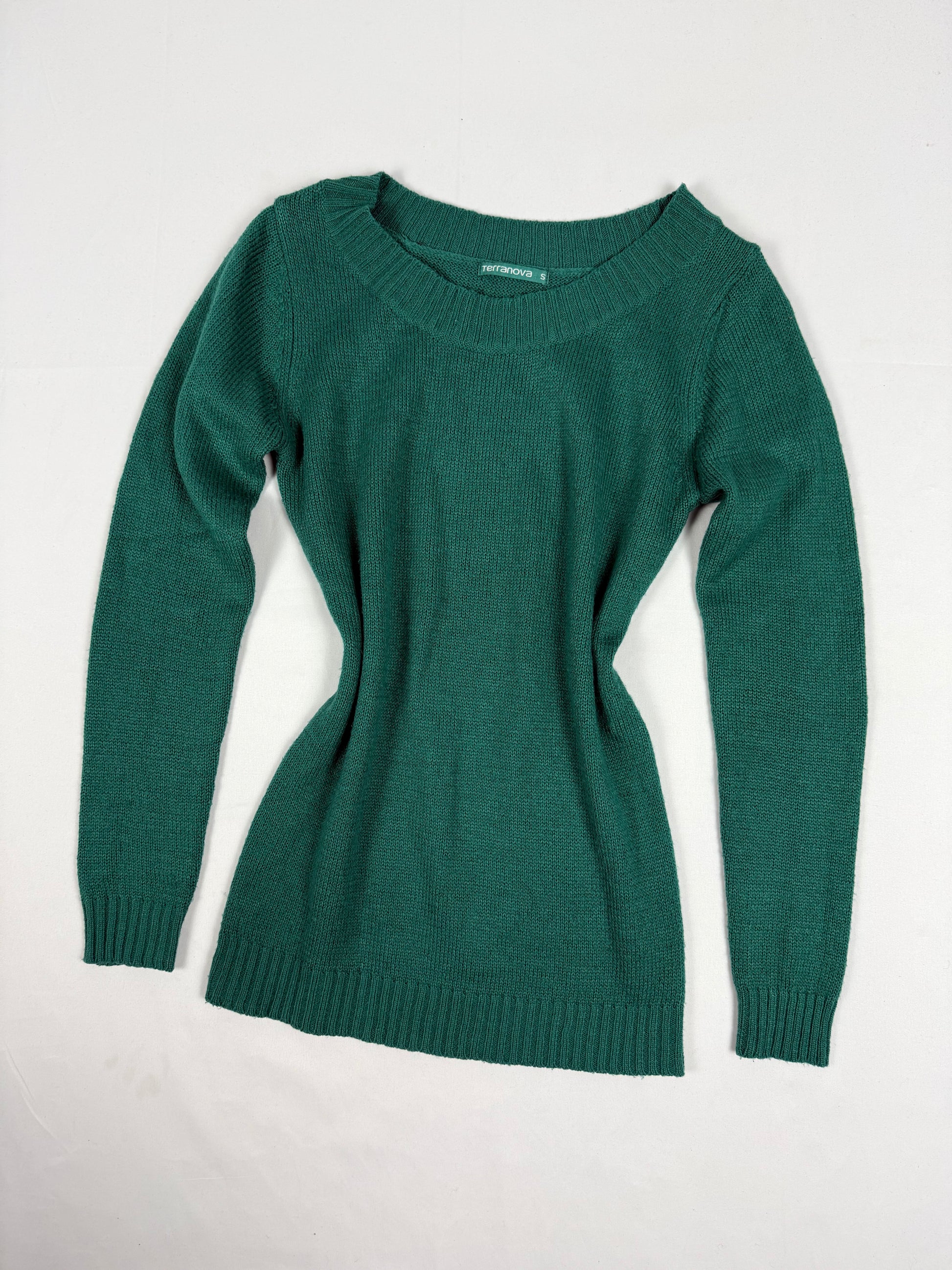 Green tight fit jumper (S)