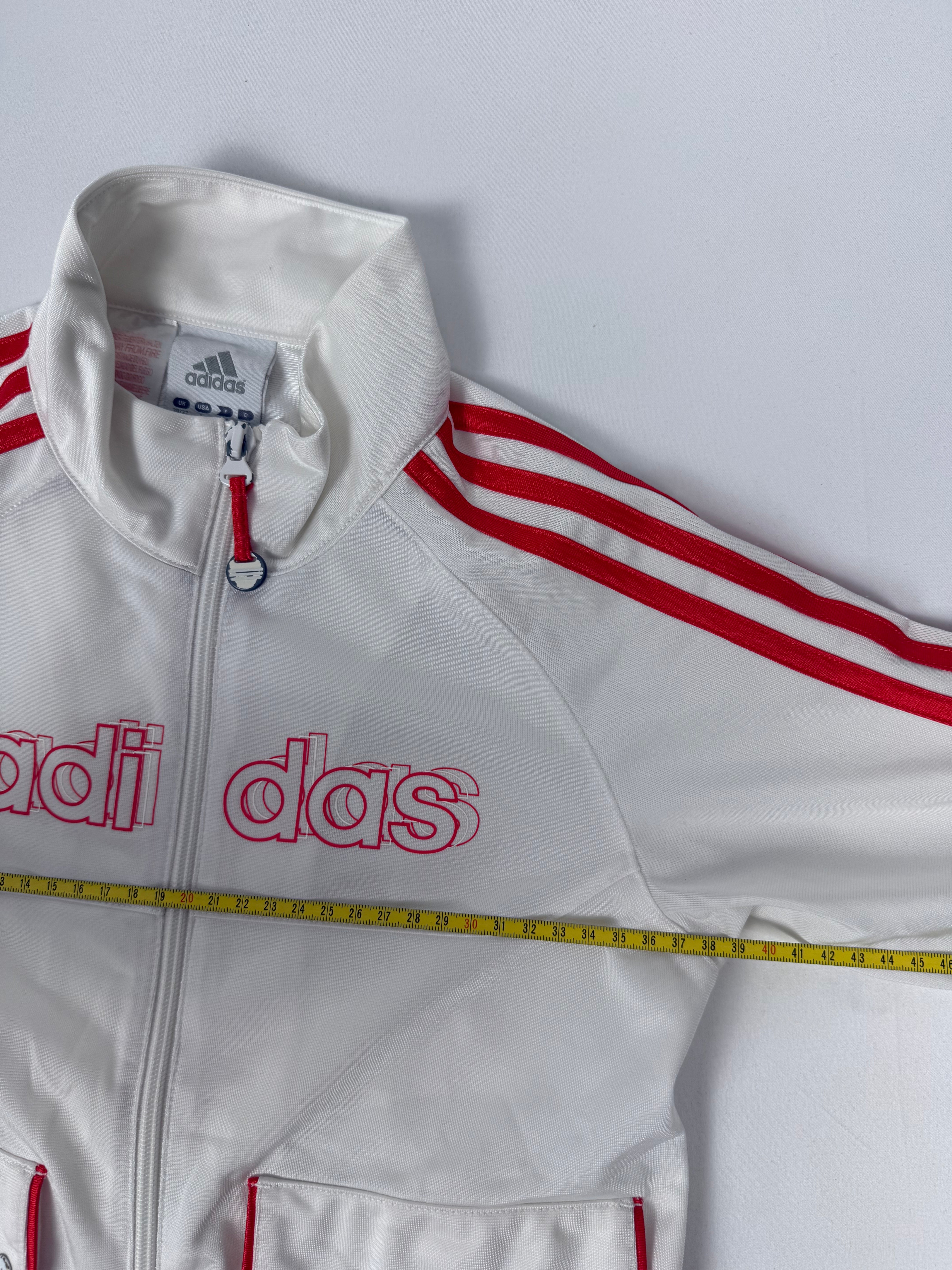 White zip up activewear jacket (S)
