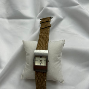 Vintage adjustable leather bracelet watch jewelry