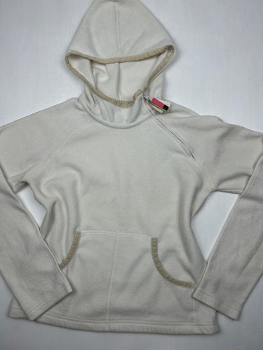 Cream zip fleece hoodie (S/M)