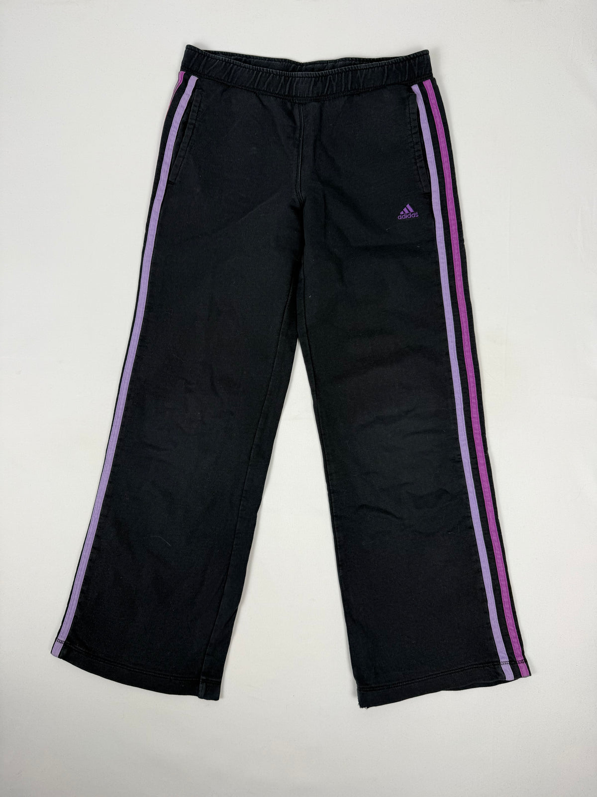 Black & purple low rise capri pants (XS)