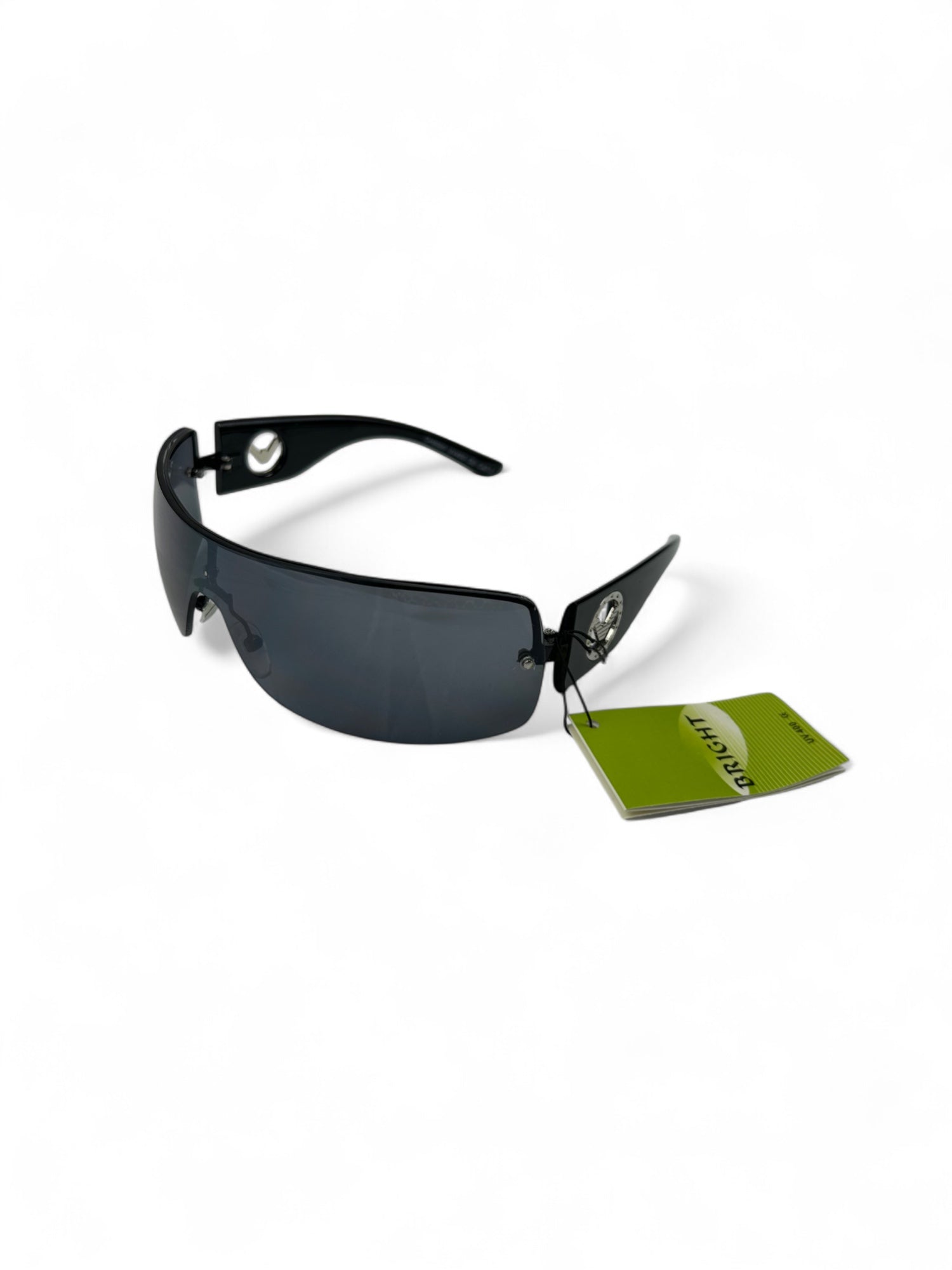 2000s black shield brand new sunglasses