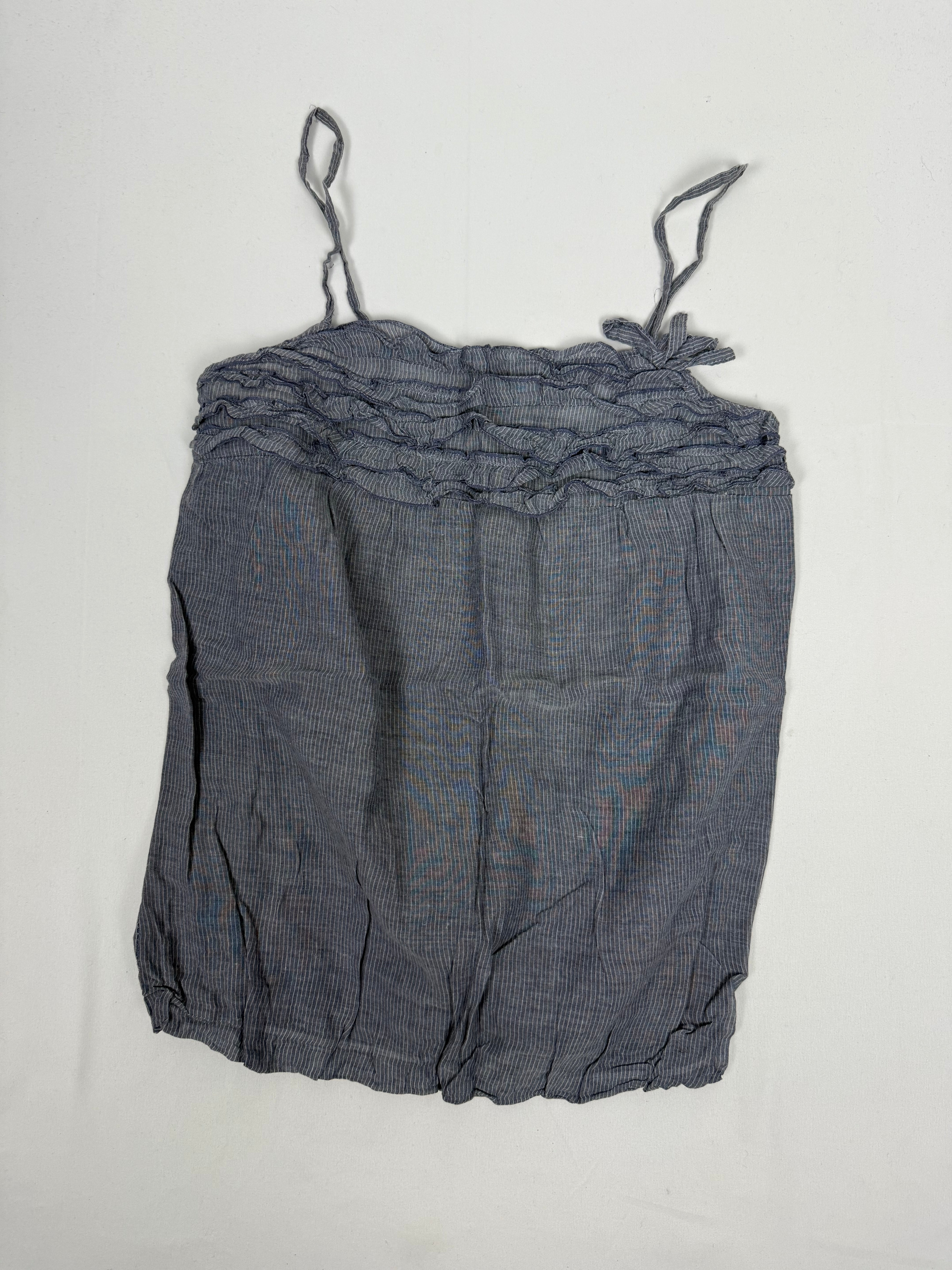 Grey 100% cotton top (S)