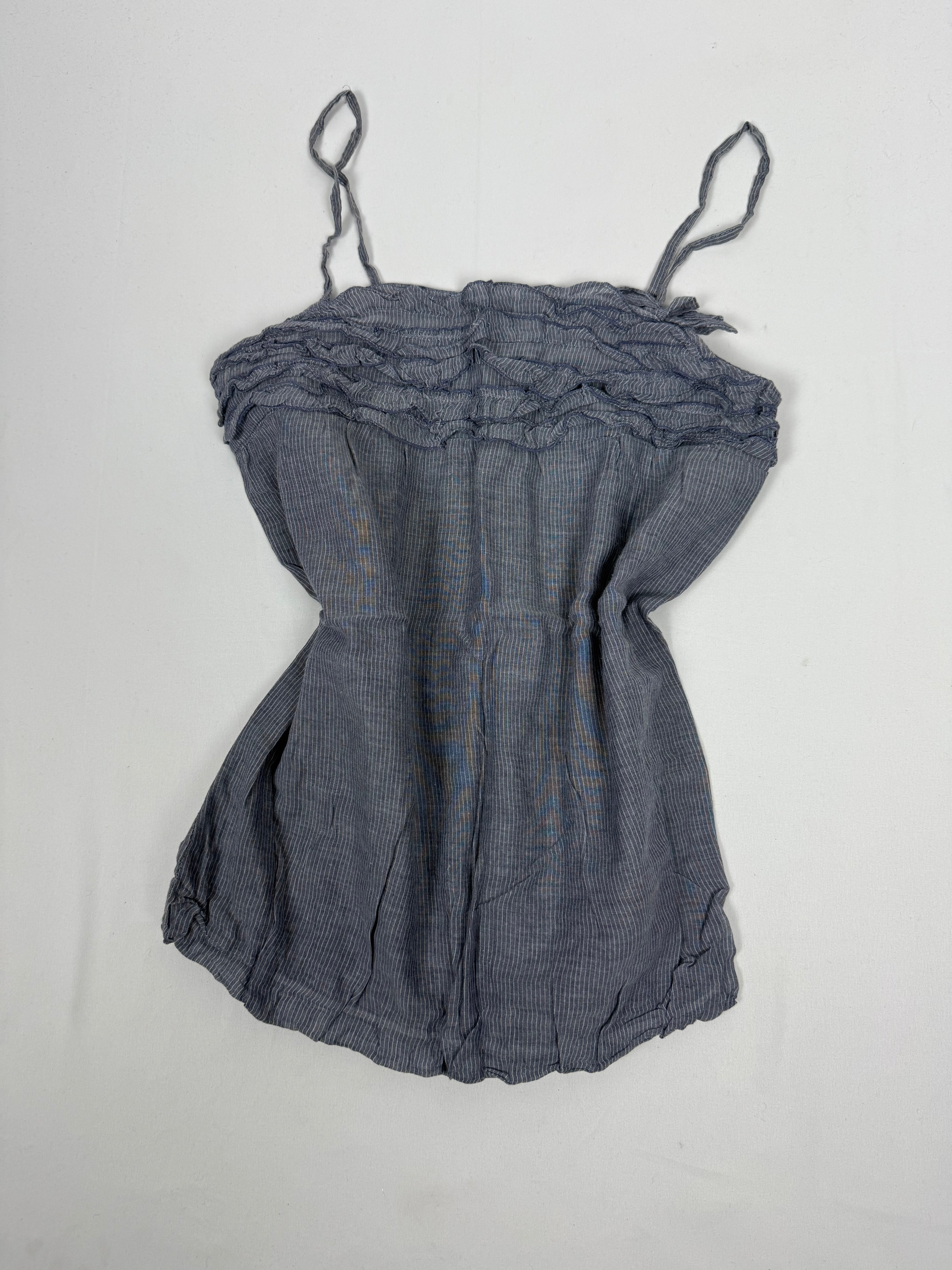Grey 100% cotton top (S)