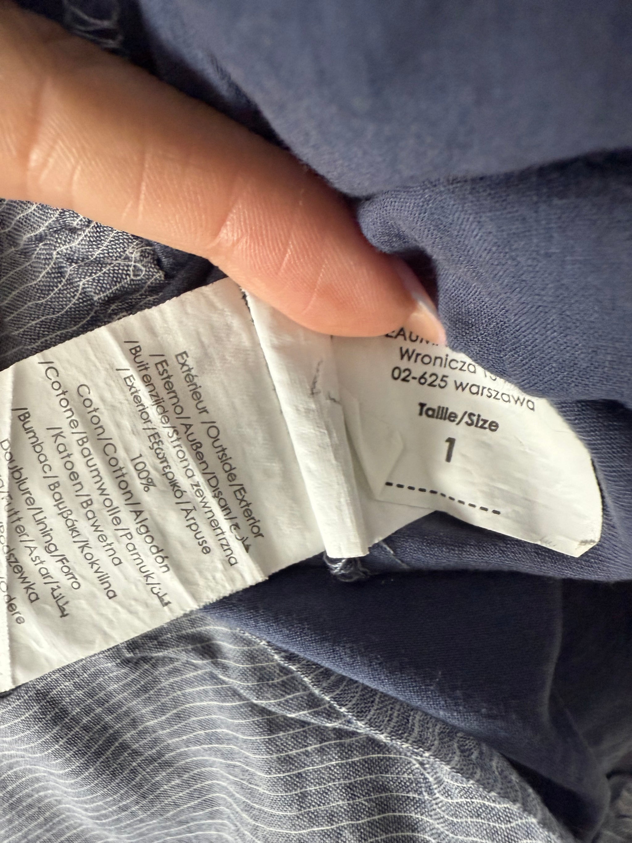 Grey 100% cotton top (S)