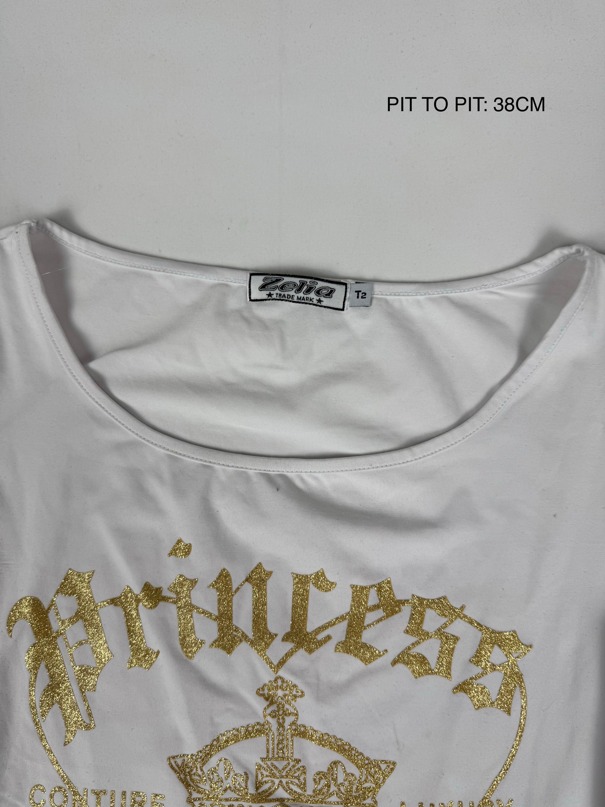White graphic tee (L)