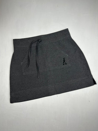 Grey office siren mini skirt (S)