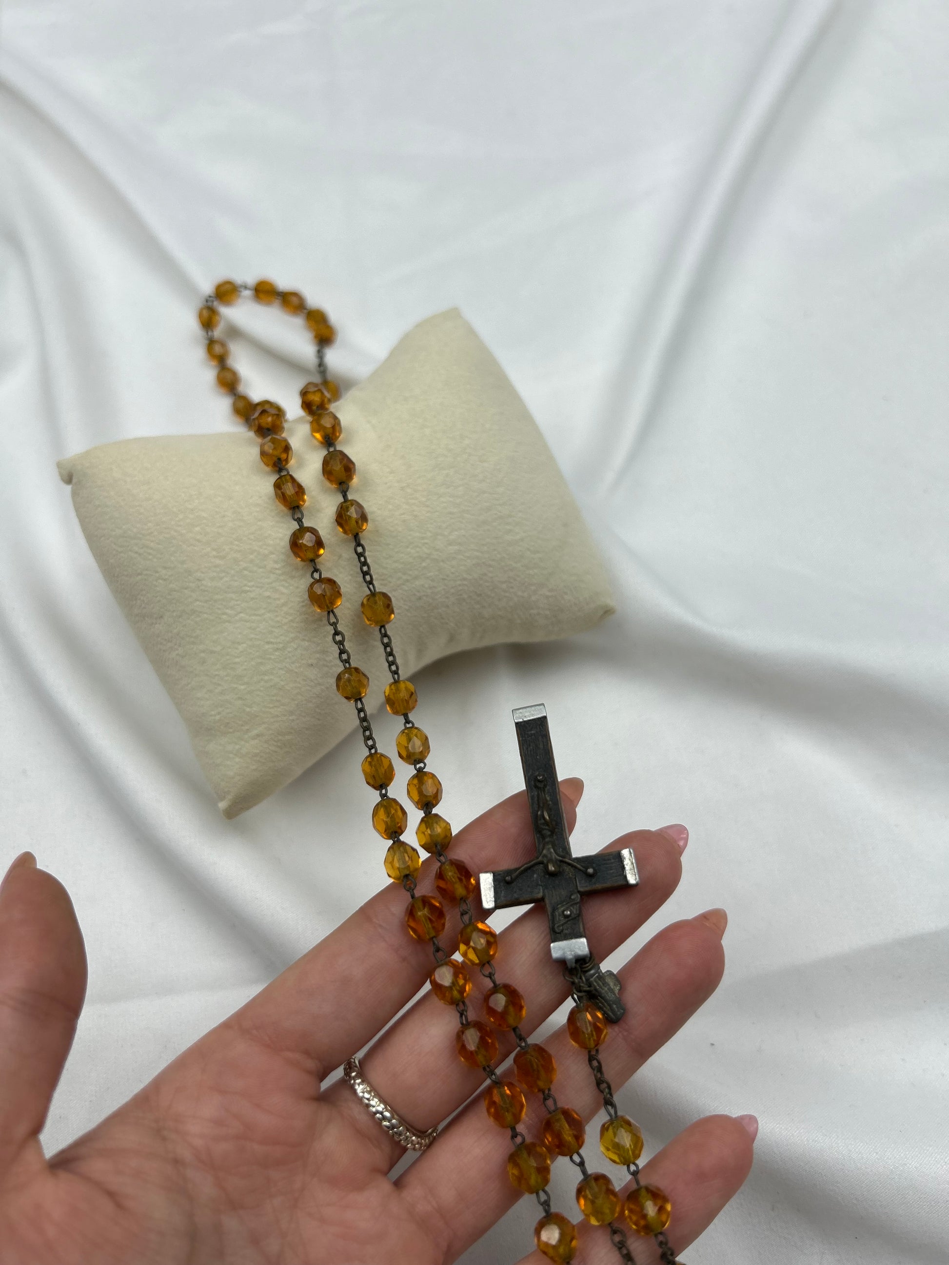 Inox vintage pearls rosary