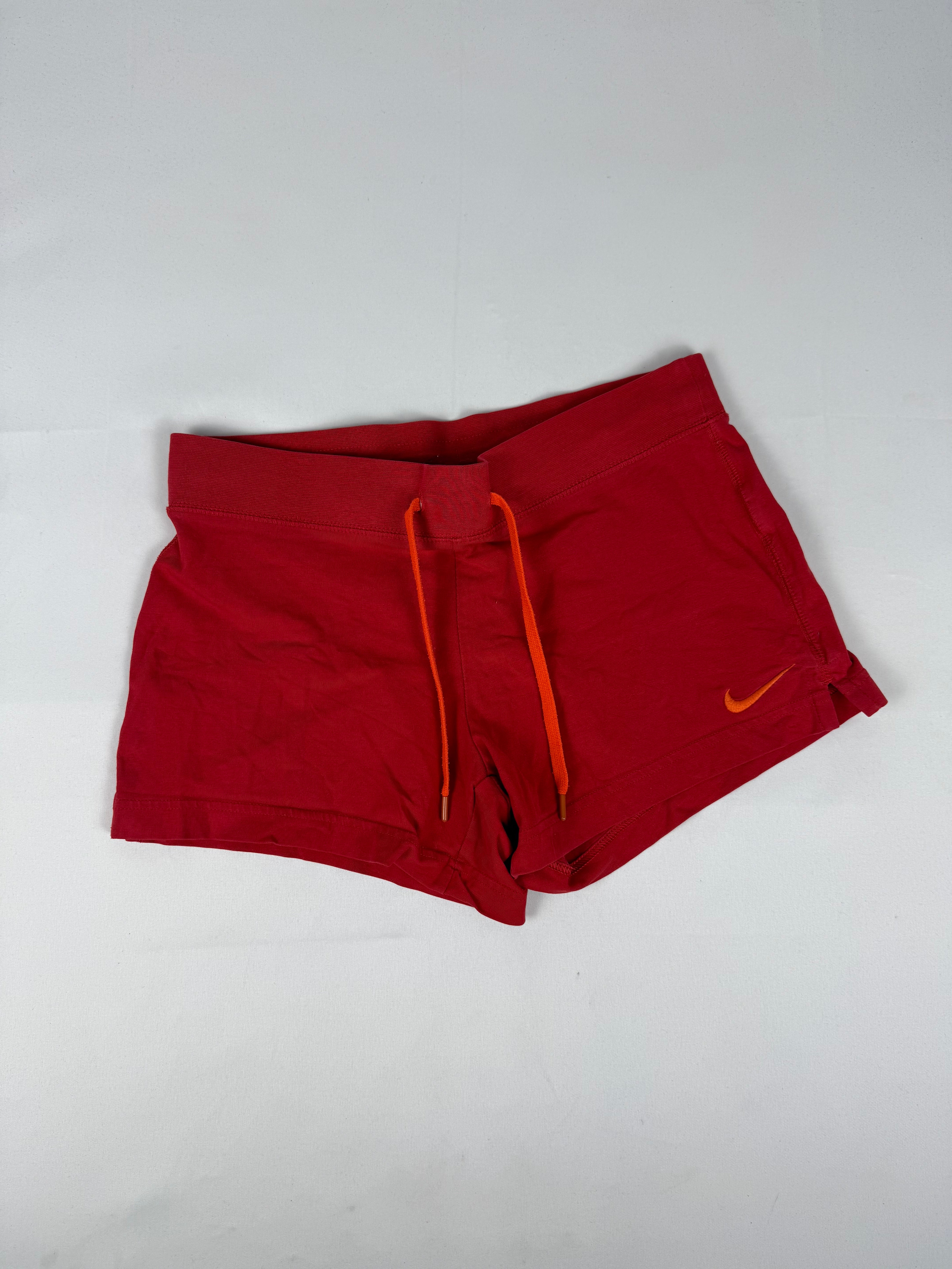 Red activewear low rise mini short (S)