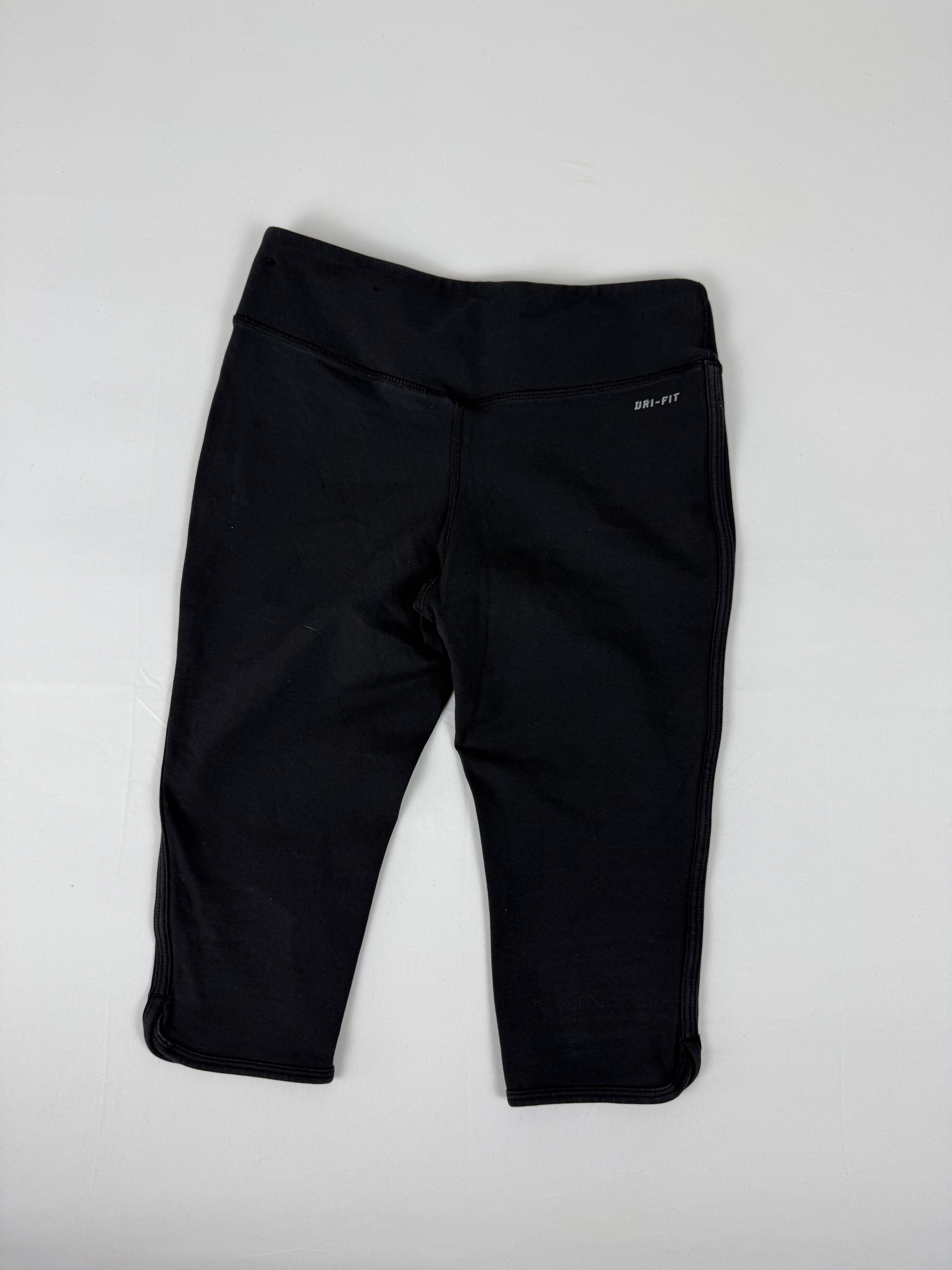 Black activewear low rise capri pants (S)