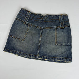 Blue denim low rise brand new mini skirt (S)