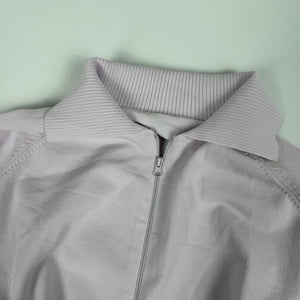 Pink polo neck tight fit zip up jumper (S/M)