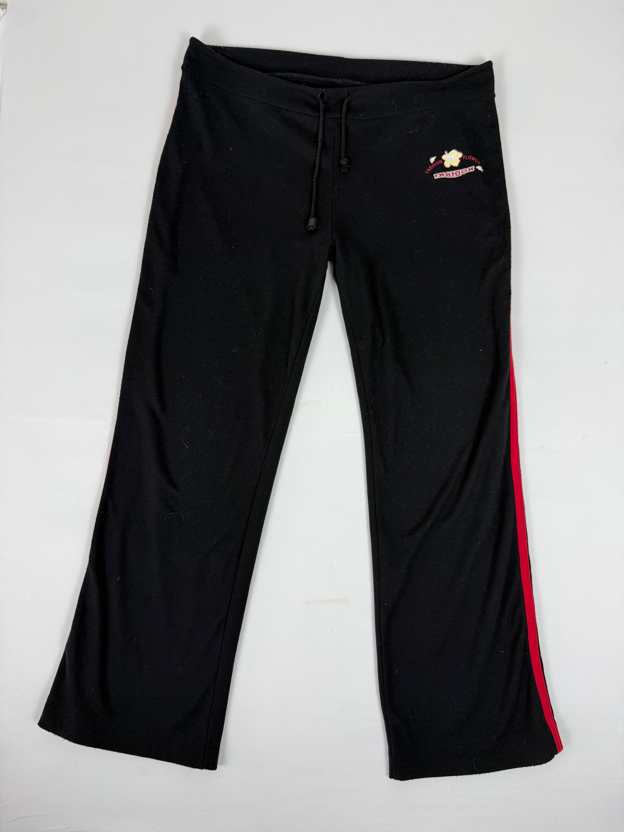 Black activewear low rise pants (XL)