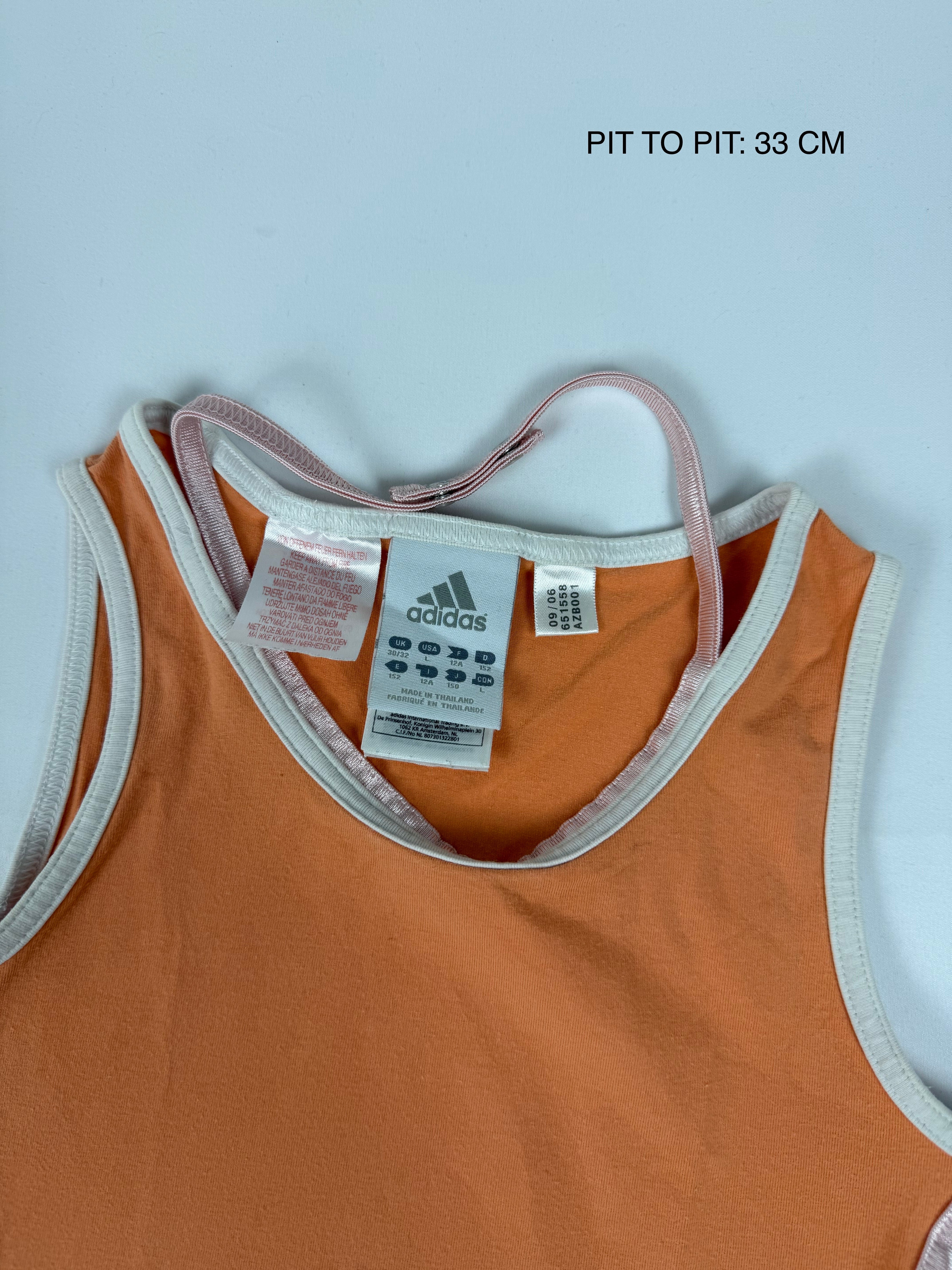 Orange activewear cotton top (XS)