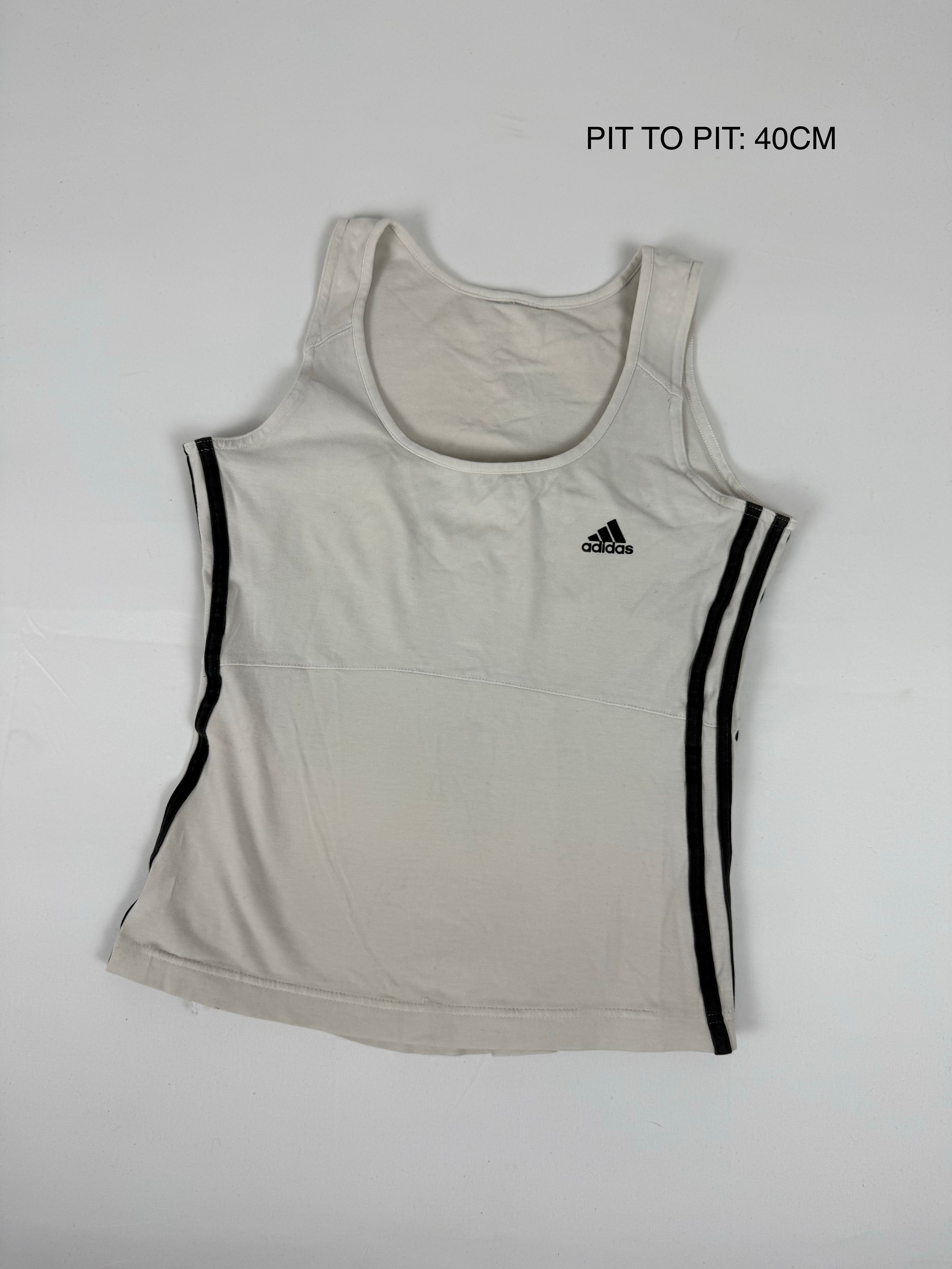 Built in bra cotton activewear tank top (S/M)