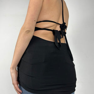 Black backless mini dress (S/M)