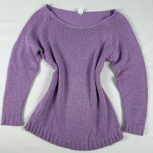 Lilac large neck jumper (M/L)