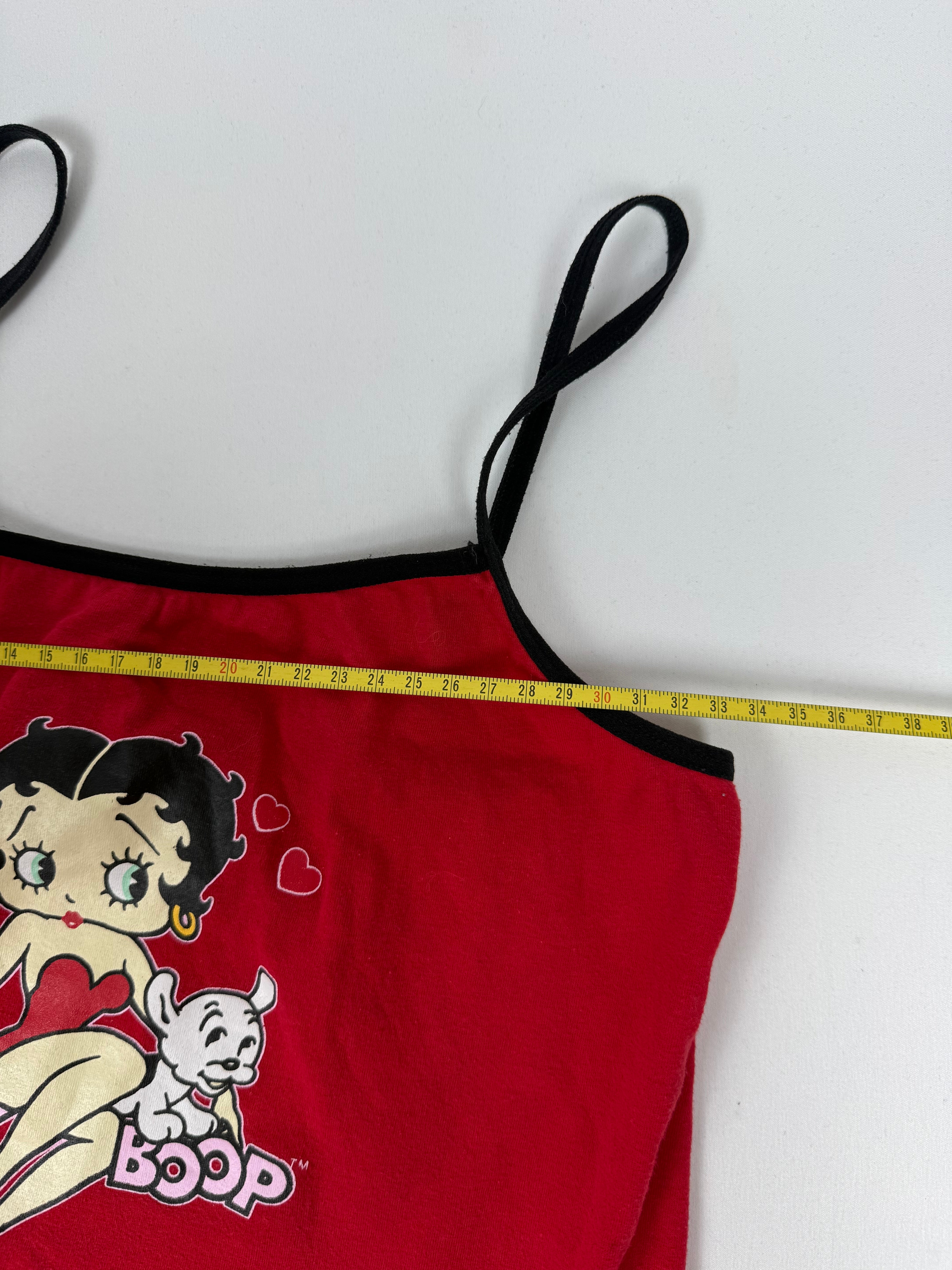 Red cotton top + shorty set (M)