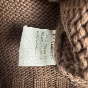 Brown 100% coton buttons up cardigan jumper (S/M)