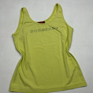 Strass spell out logo stretchy cami top (S/M)