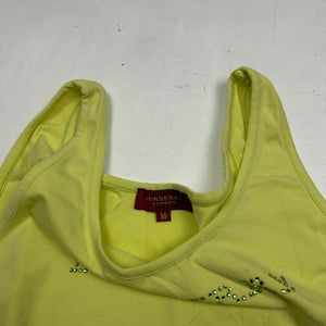 Strass spell out logo stretchy cami top (S/M)