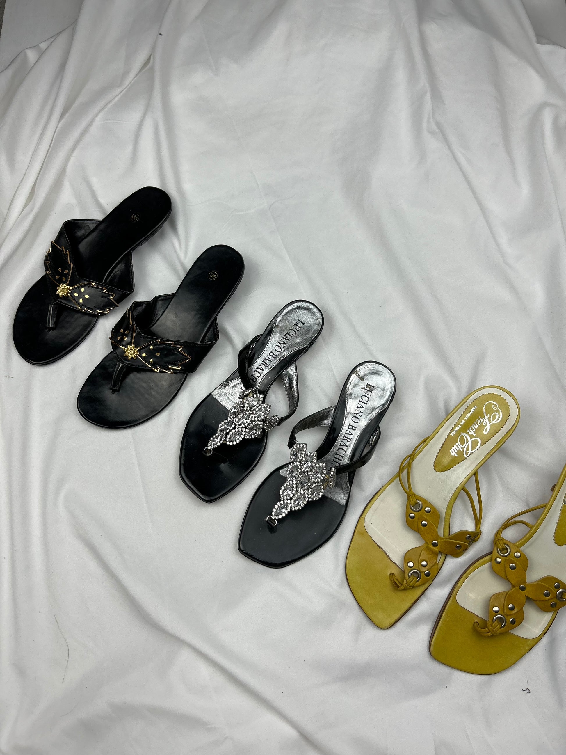 Black thong platforms rhinestones flip flop (35)