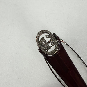 Burgundy & silver logo office glasses (with prescription)