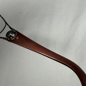 Burgundy & silver logo office glasses (with prescription)