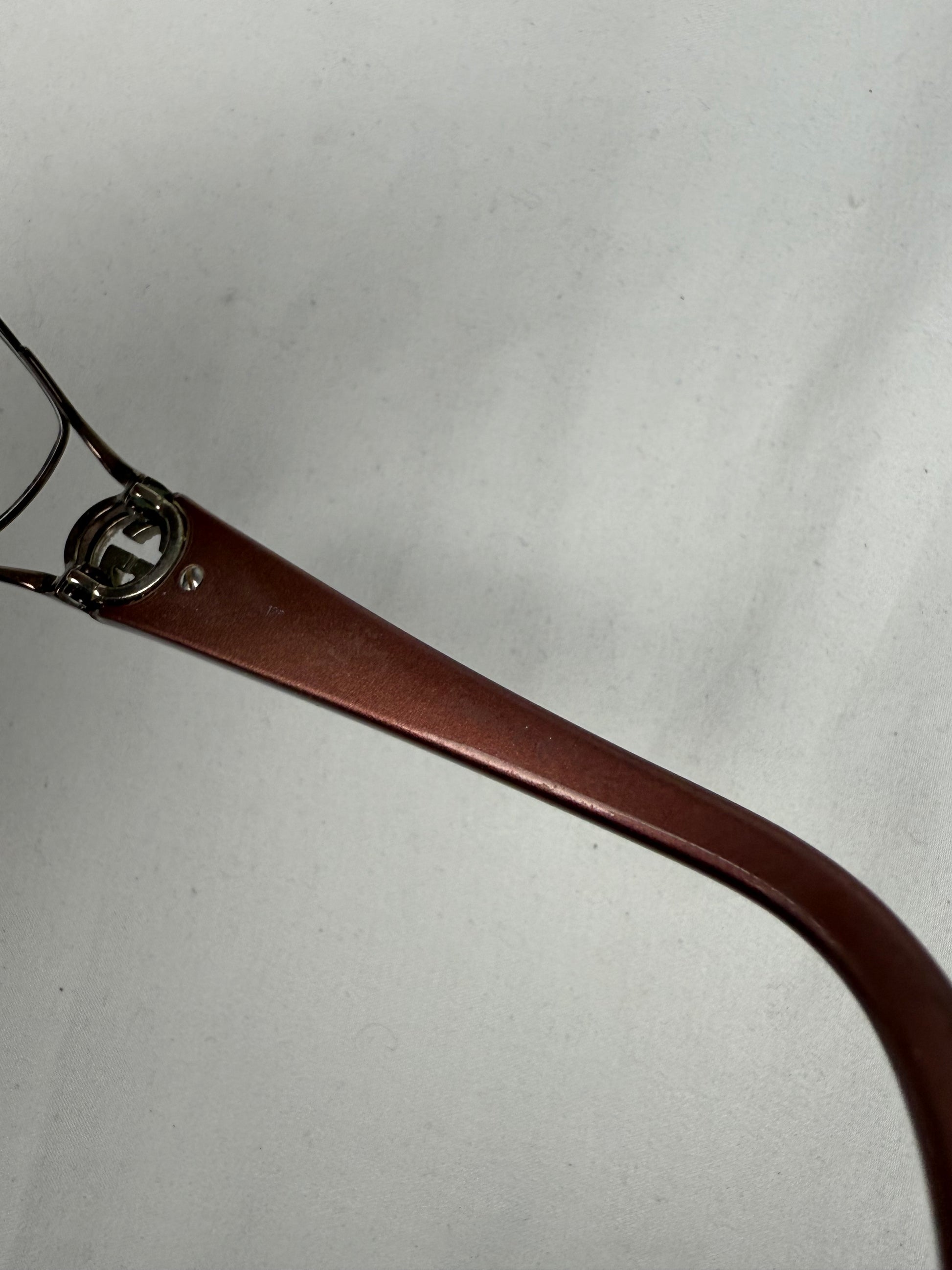 Burgundy & silver logo office glasses (with prescription)