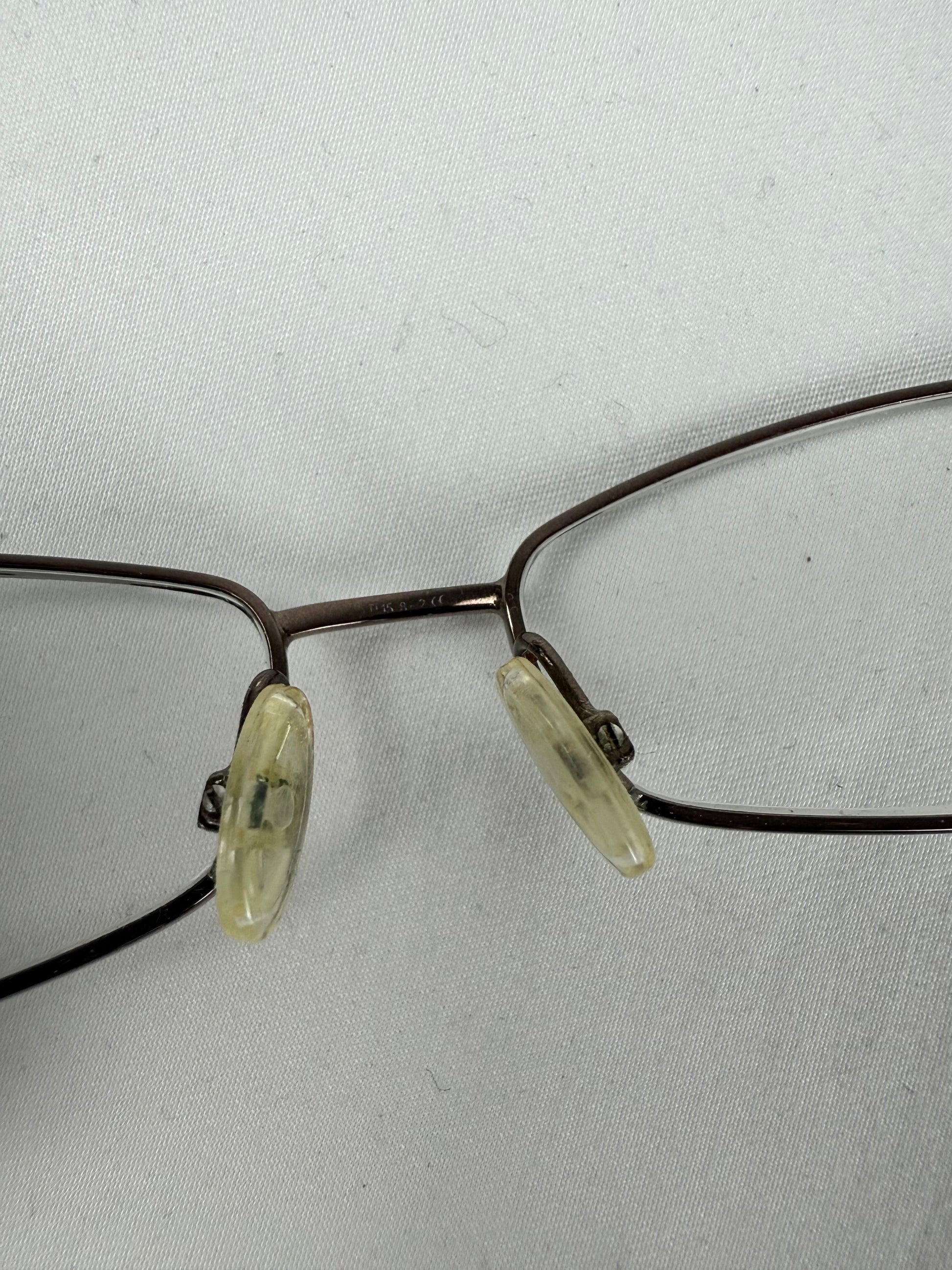 Burgundy & silver logo office glasses (with prescription)