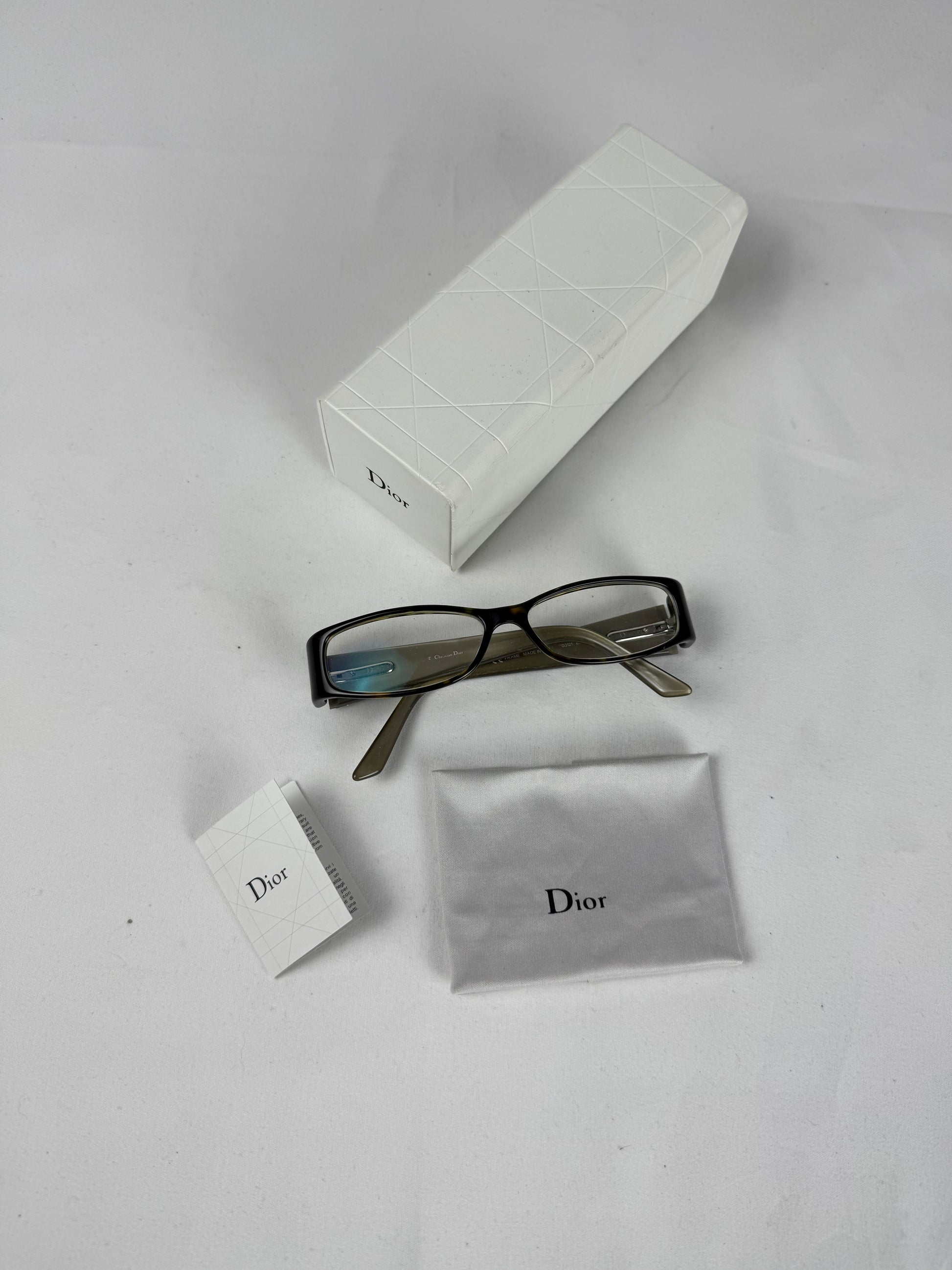 Beige silver logo office glasses (with prescription)