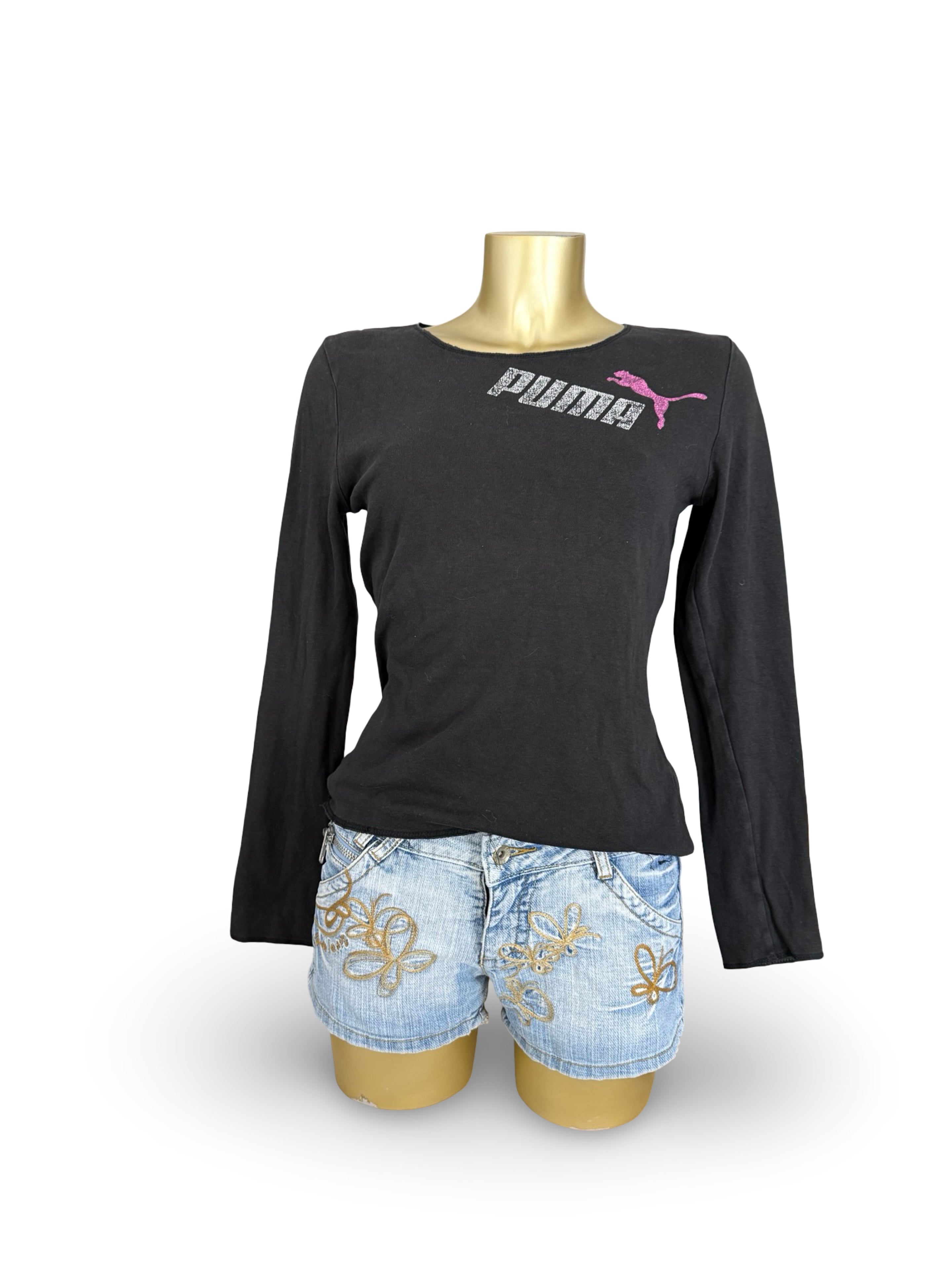 Black activewear long sleeves top (M)
