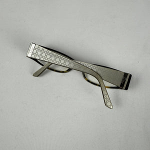 Beige silver logo office glasses (with prescription)