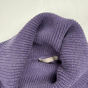 Purple turtleneck jumper (M)