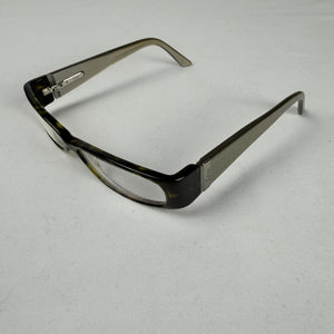 Beige silver logo office glasses (with prescription)