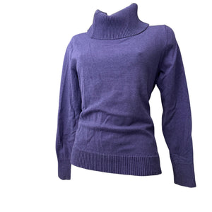 Purple turtleneck jumper (M)