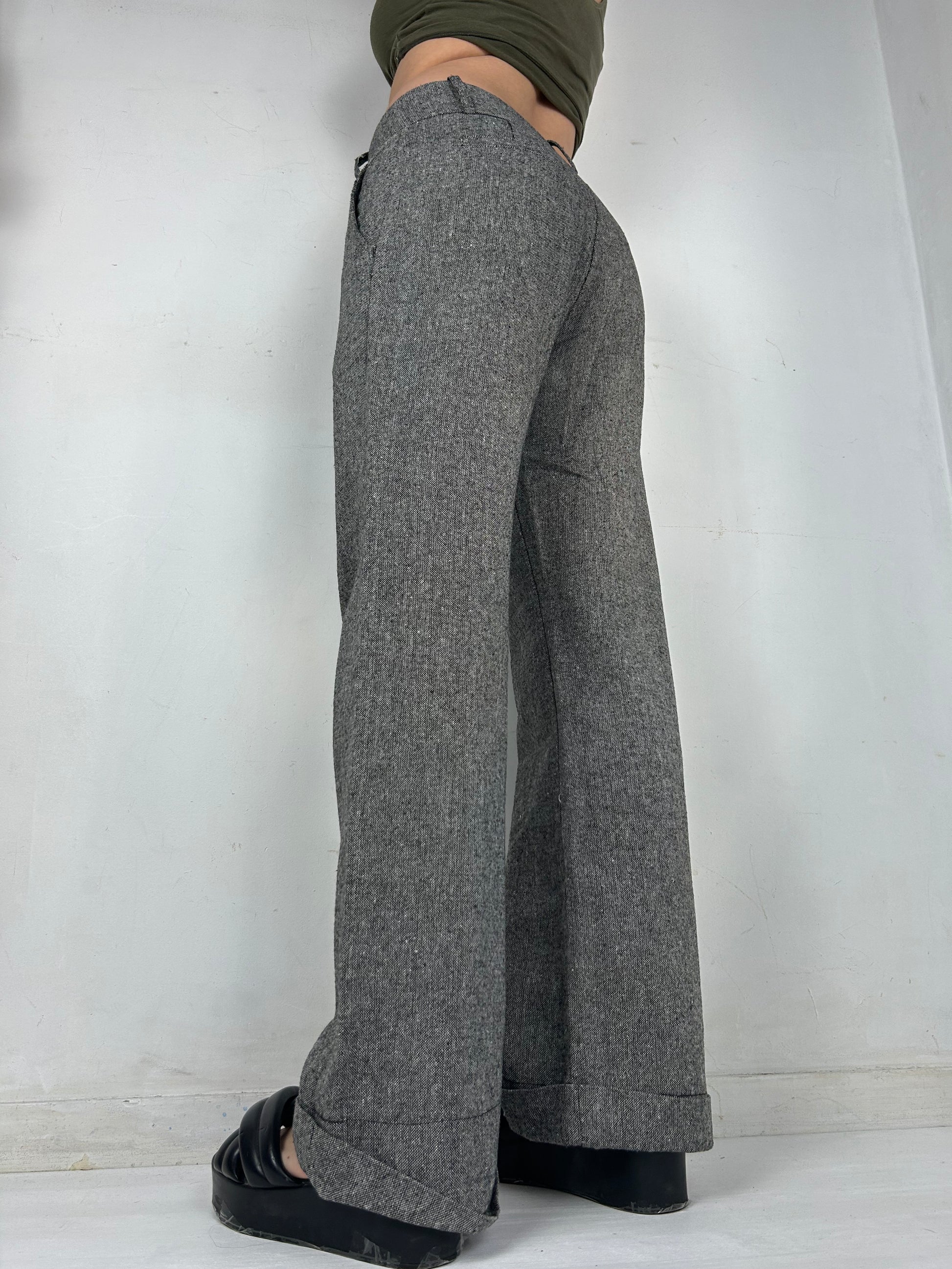 Grey flare office pants (S/M)