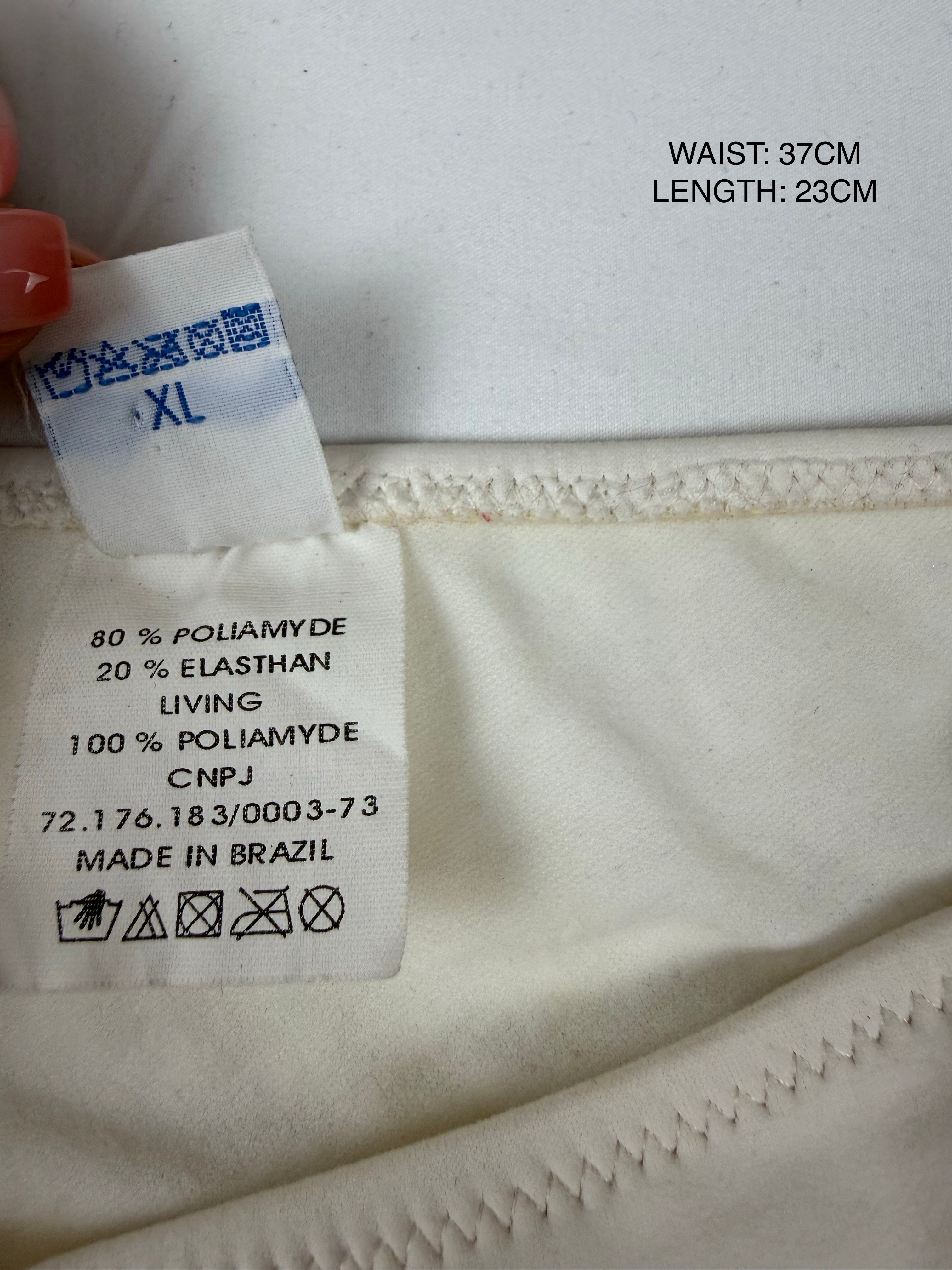 White low rise bikini set (XL)