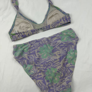 Lilac graphic bikini set (S)