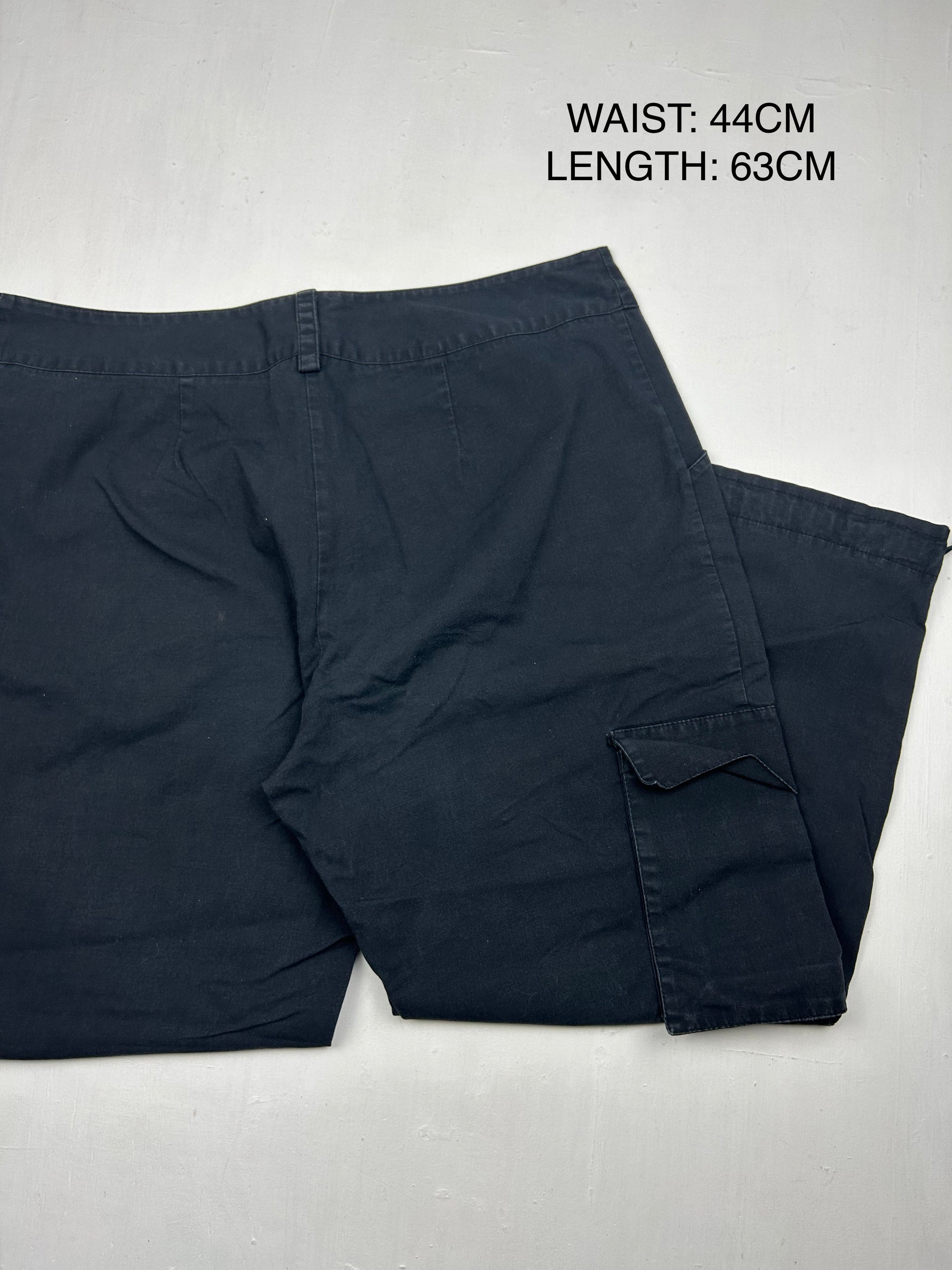Navy 100% cotton low waist capri pants (XL)